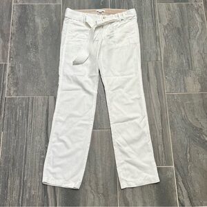 Banana Republic Cream Pants with Belt